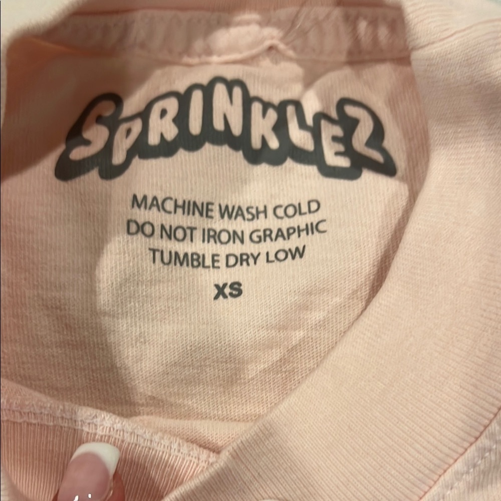 NWT Sprinklez Pink T-Shirt size XS - Picture 2 of 6